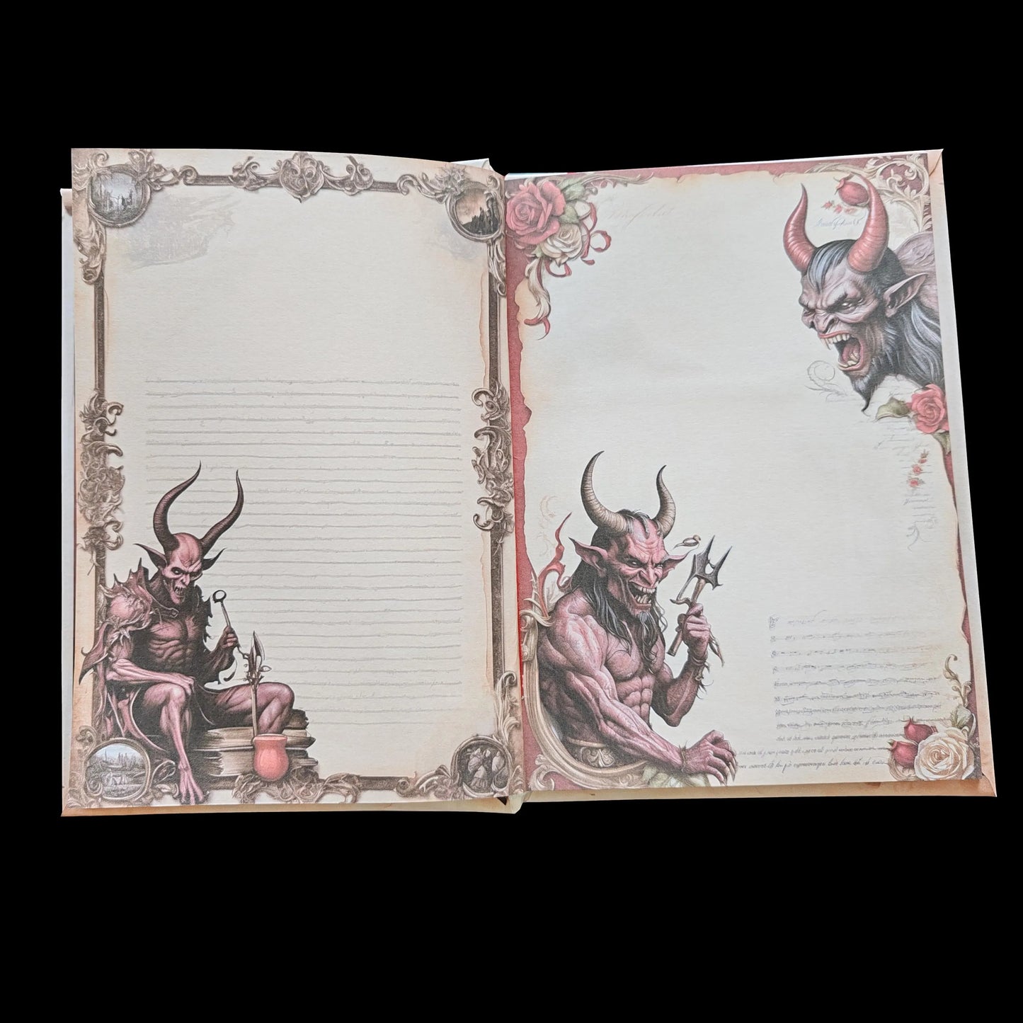 Illustriertes Notizbuch | Motiv Devil´s Hell | DIN A5 Hardcover | 160 Seiten