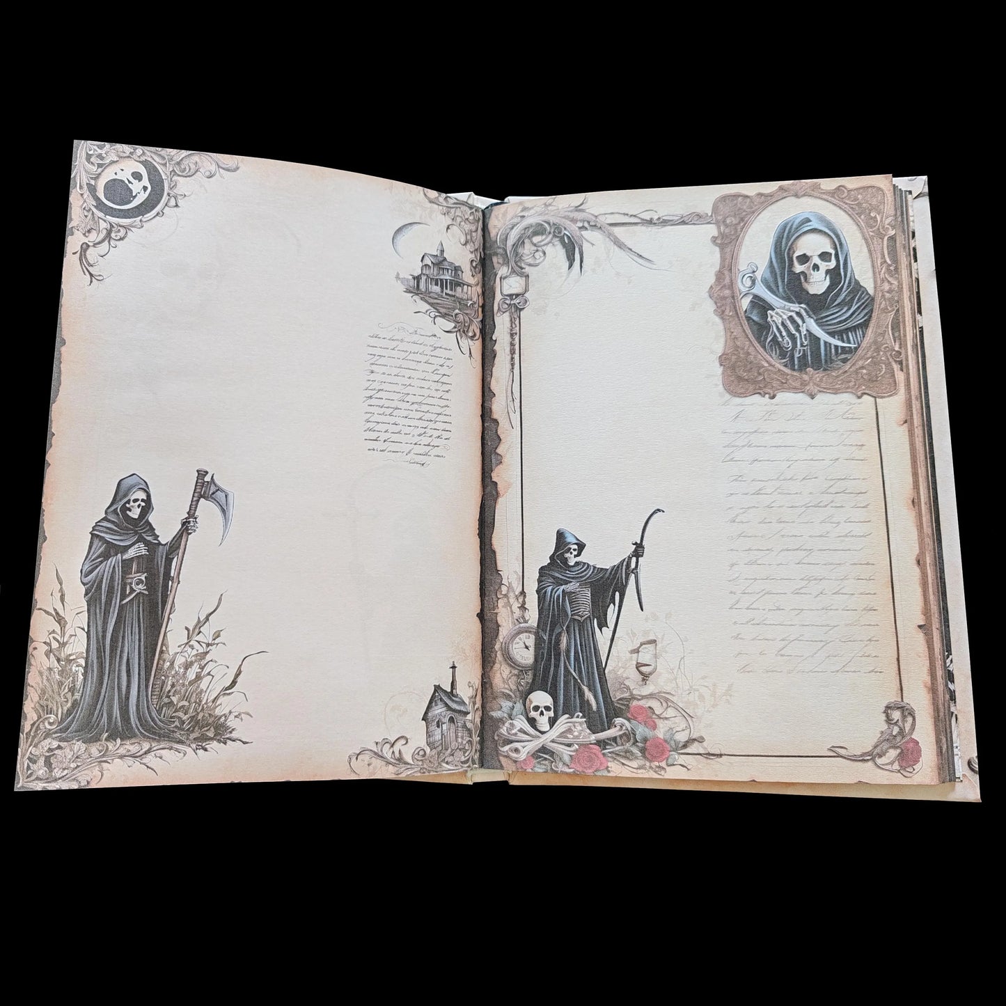 Illustriertes Notizbuch | Motiv Reaper´s World | DIN A5 Hardcover | 160 Seiten