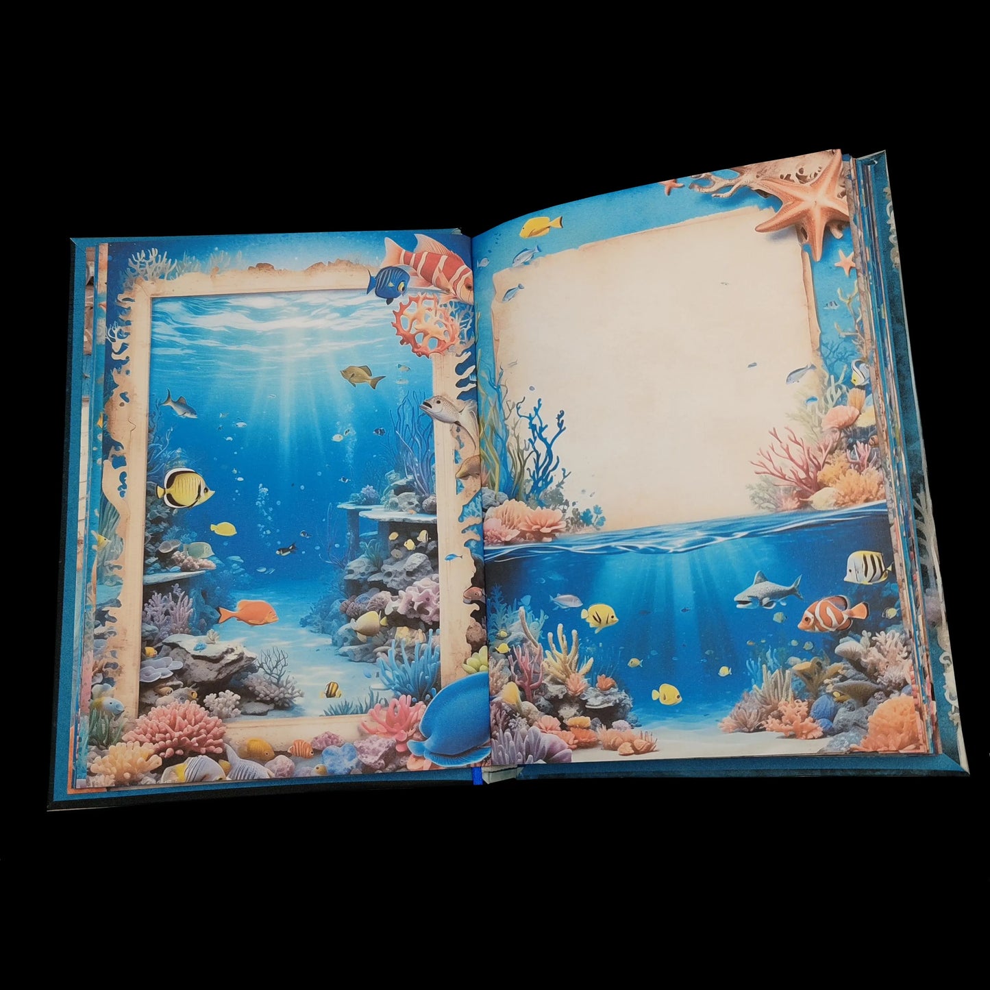 Illustriertes Notizbuch | Motiv Underwater World | DIN A5 Hardcover | 160 Seiten