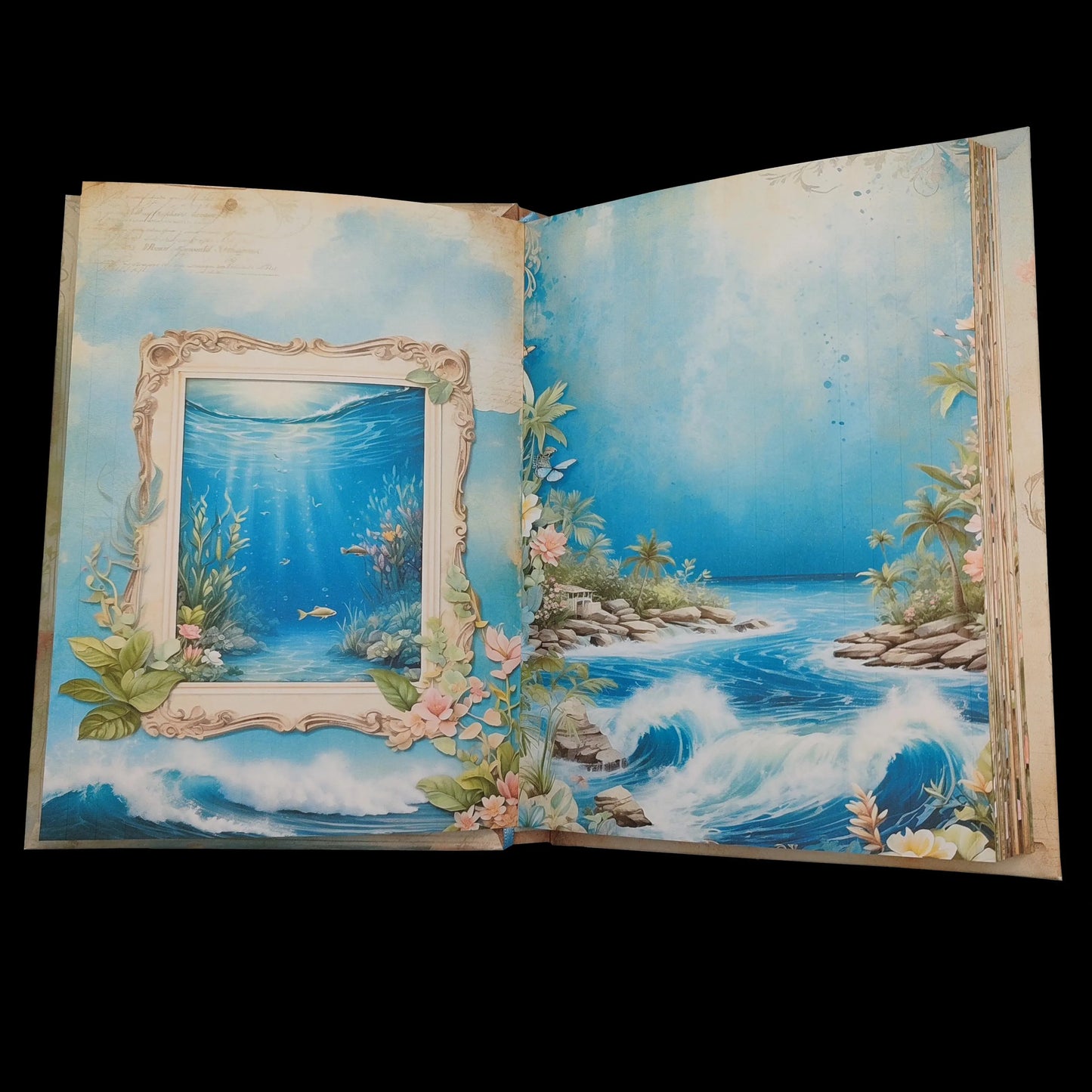 Illustriertes Notizbuch | Motiv Wild Waters | DIN A5 Hardcover | 160 Seiten