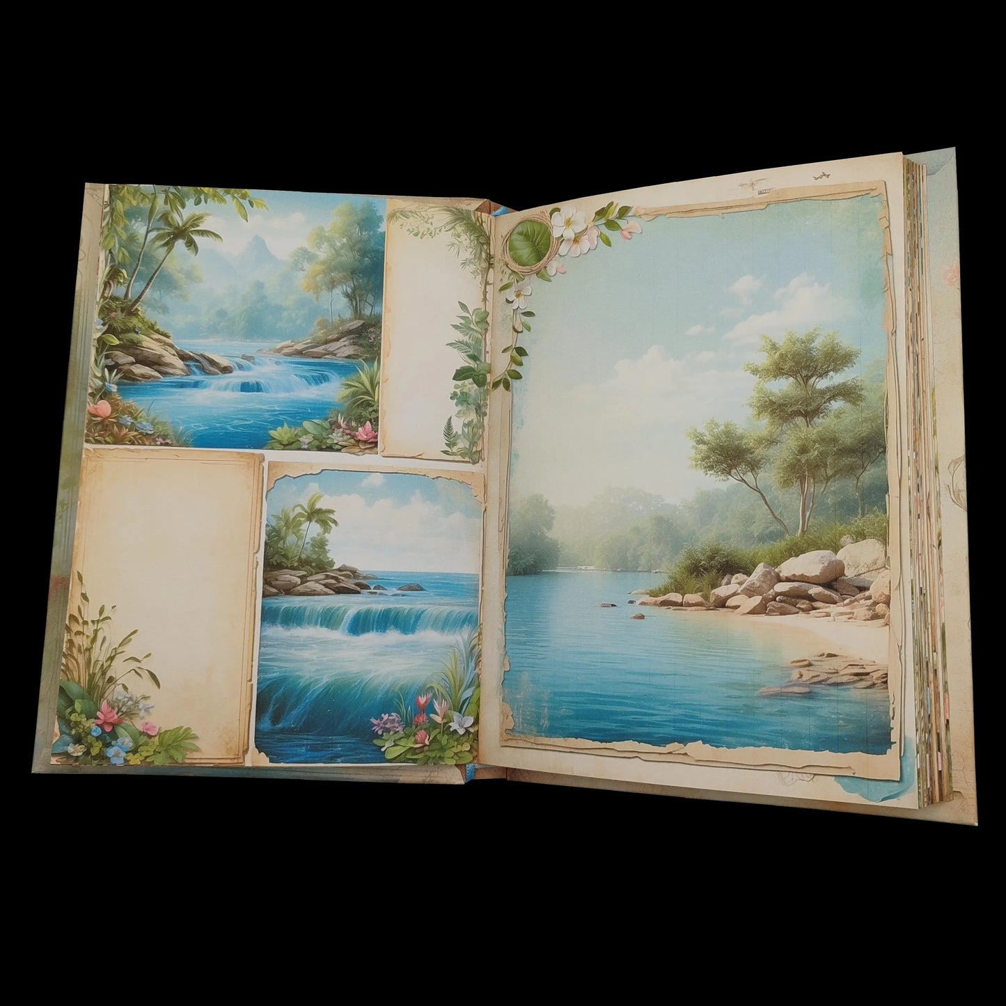 Illustriertes Notizbuch | Motiv Wild Waters | DIN A5 Hardcover | 160 Seiten