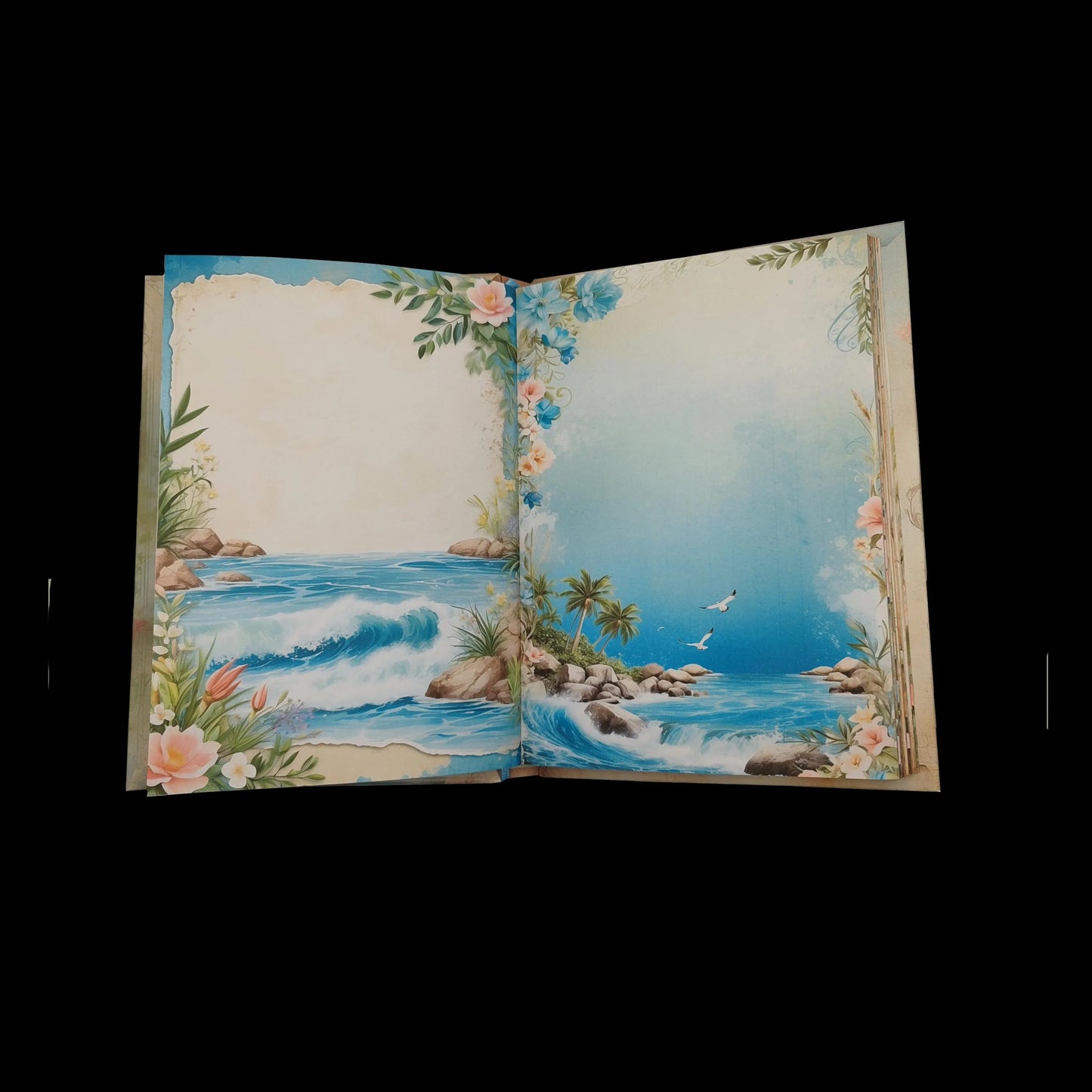 Illustriertes Notizbuch | Motiv Wild Waters | DIN A5 Hardcover | 160 Seiten