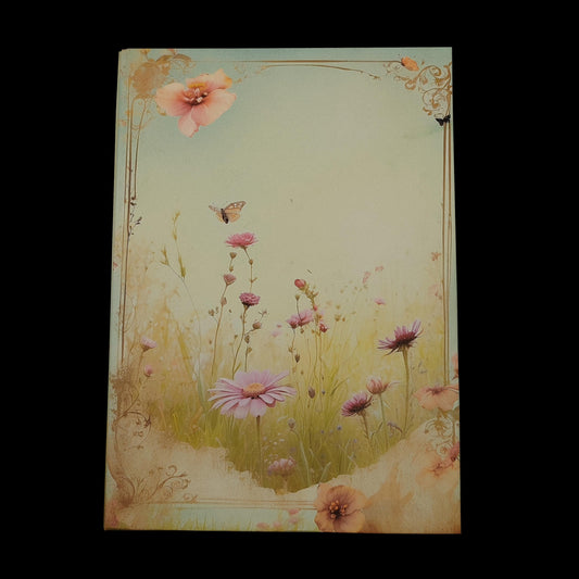 Illustriertes Notizbuch | Motiv Happy Meadow | DIN A5 Hardcover | 160 Seiten