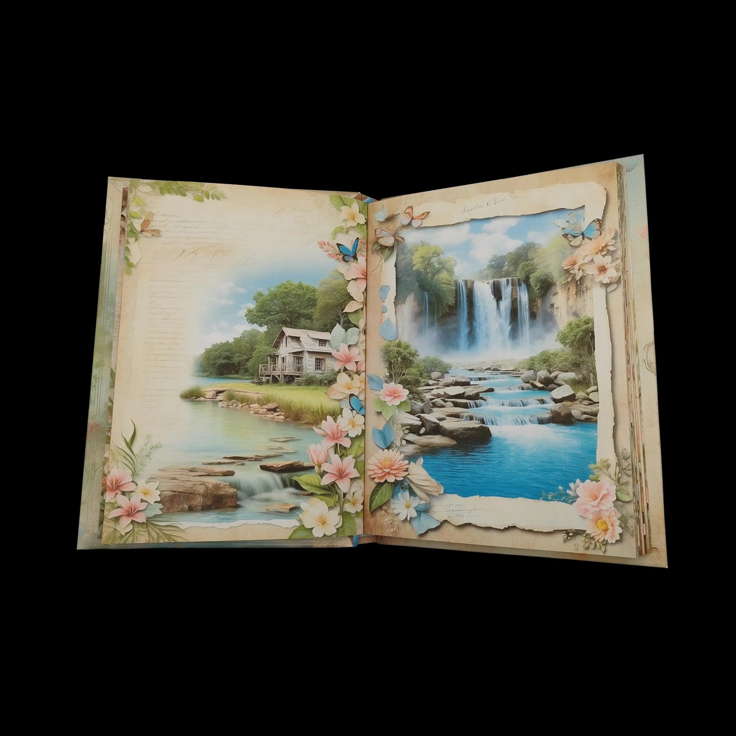 Illustriertes Notizbuch | Motiv Wild Waters | DIN A5 Hardcover | 160 Seiten