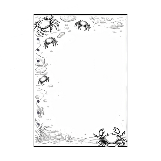 DIN A5 Ringbucheinlagen 6-fach Lochung mit Motiv | Bild Krabbe 2