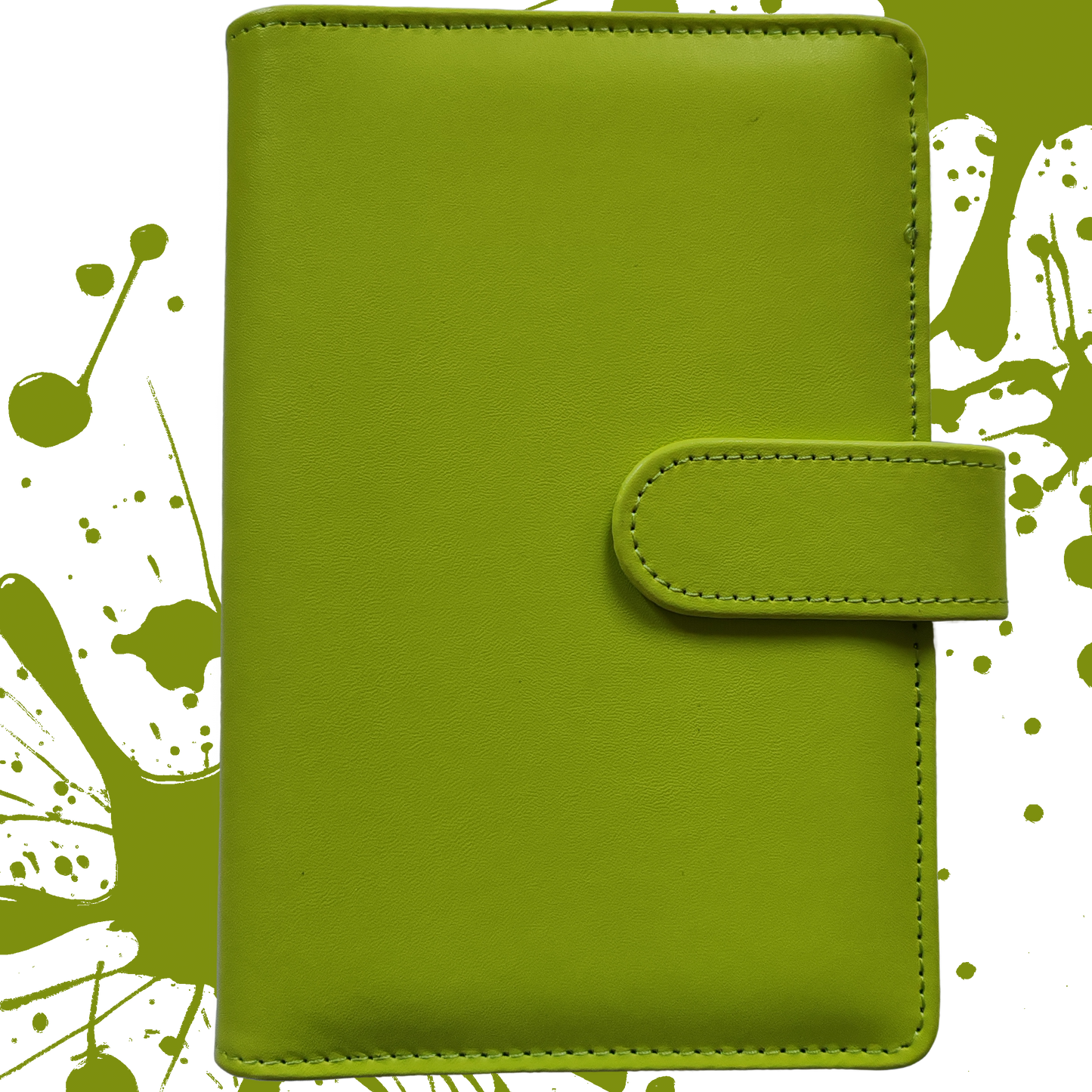 Personal Size / DIN A6 Ringbuch | Ringbinder Lime | 6-Ring-Mechanik