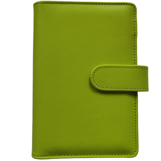 Personal Size / DIN A6 Ringbuch | Ringbinder Lime | 6-Ring-Mechanik