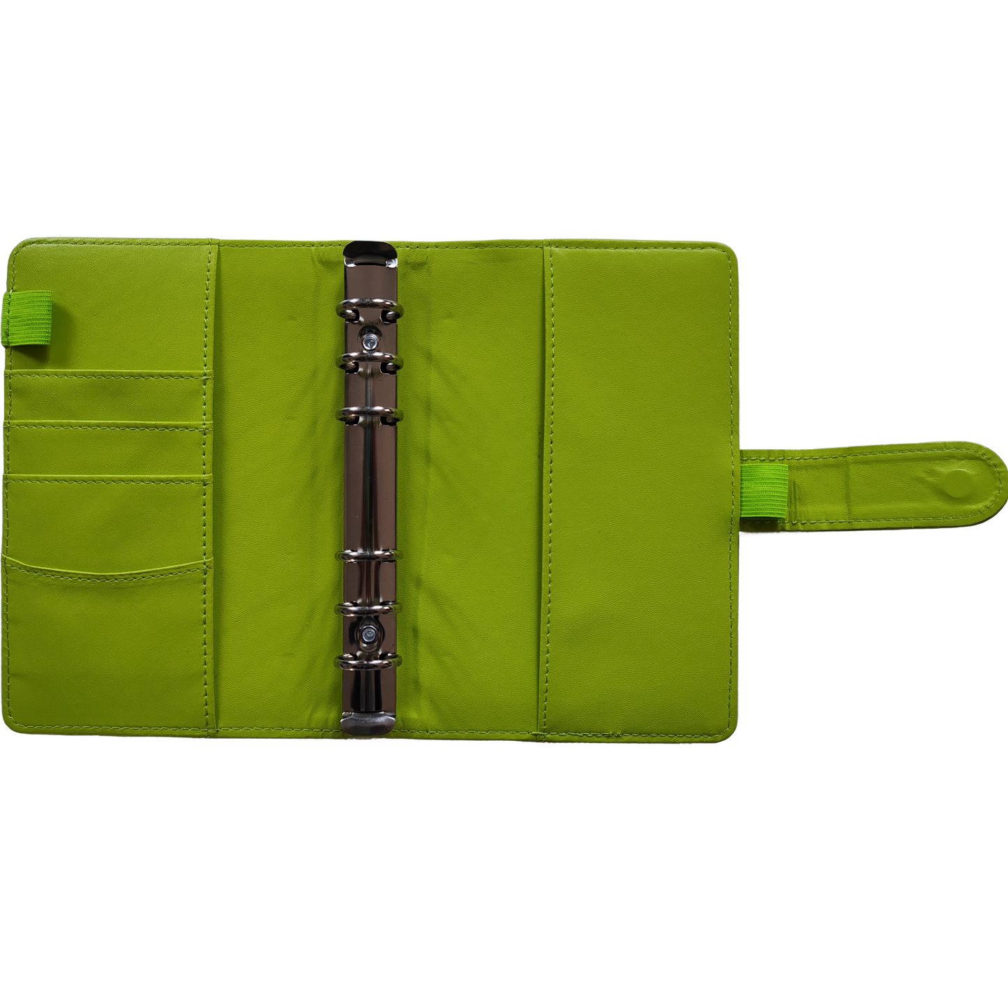 Personal Size / DIN A6 Ringbuch | Ringbinder Lime | 6-Ring-Mechanik