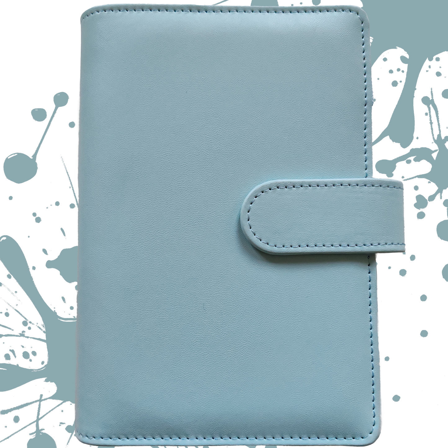 Personal Size / DIN A6 Ringbuch | Ringbinder Mint-Blau | 6-Ring-Mechanik