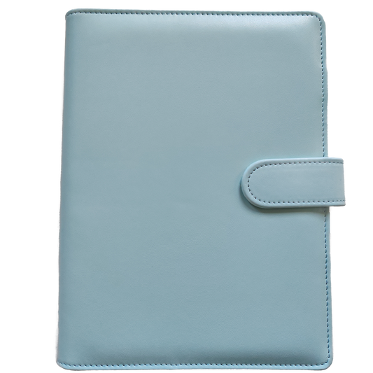 Ringbuch | Ringordner Mint-Blau | 6-Ring-Mechanik | DIN A5 | Magnetverschluss