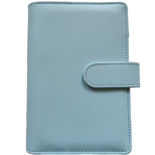 Personal Size / DIN A6 Ringbuch | Ringbinder Mint-Blau | 6-Ring-Mechanik
