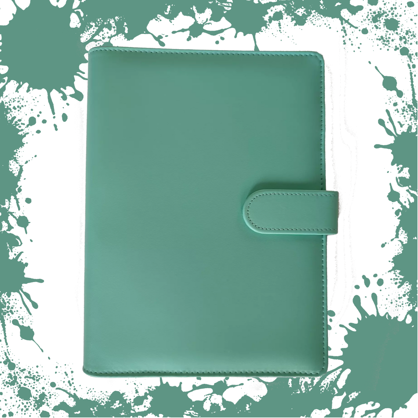 Ringbuch | Ringordner Mint-Grün | 6-Ring-Mechanik | DIN A5 | Magnetverschluss