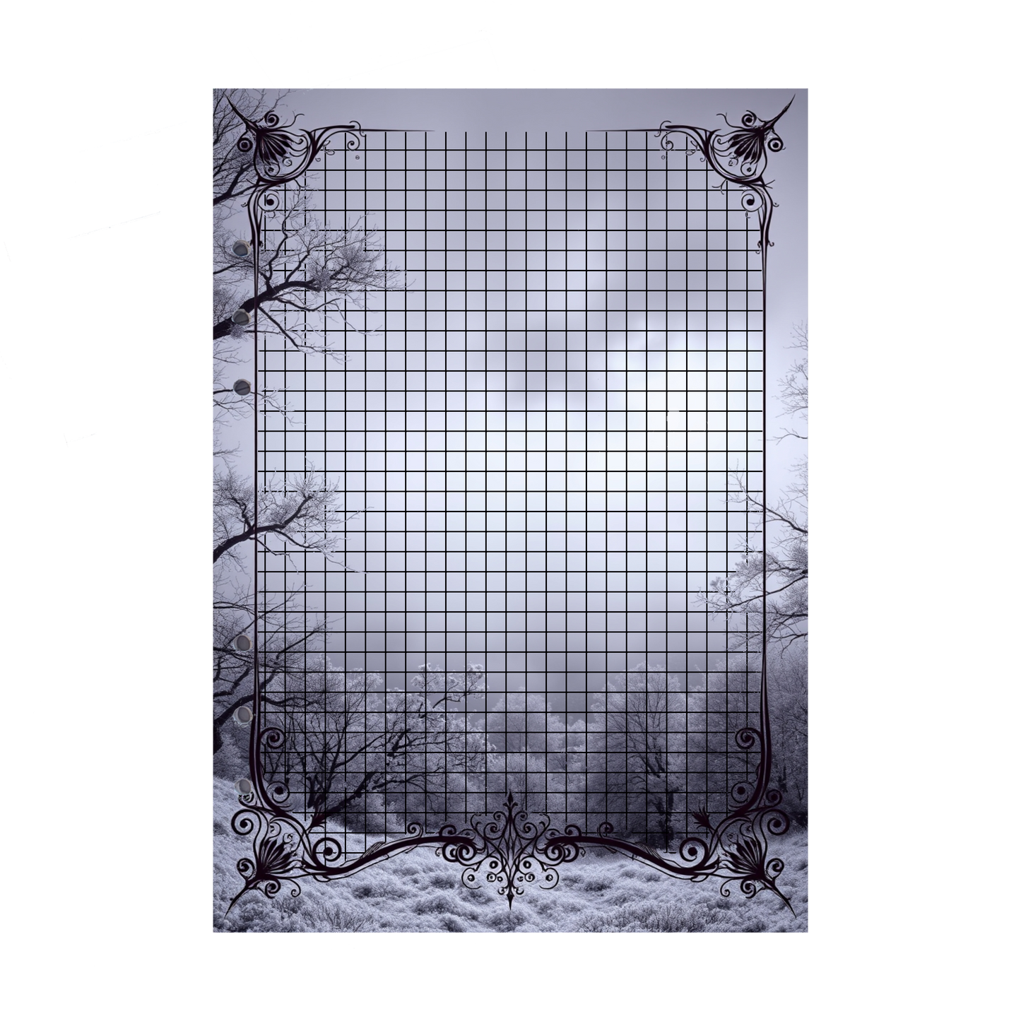 DIN A5 Ringbucheinlagen 6-fach Lochung mit Motiv | Bild Mystic Fog 10