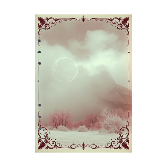 DIN A5 Ringbucheinlagen 6-fach Lochung mit Motiv | Bild Mystic Fog 101