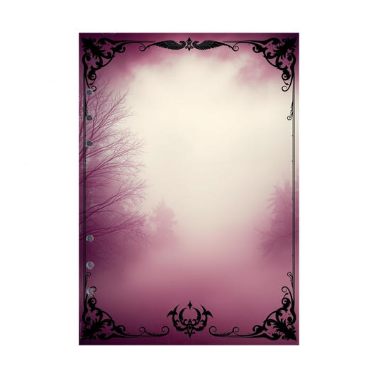 DIN A5 Ringbucheinlagen 6-fach Lochung mit Motiv | Bild Mystic Fog 102