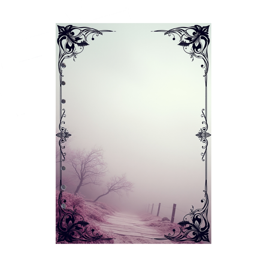 DIN A5 Ringbucheinlagen 6-fach Lochung mit Motiv | Bild Mystic Fog 103