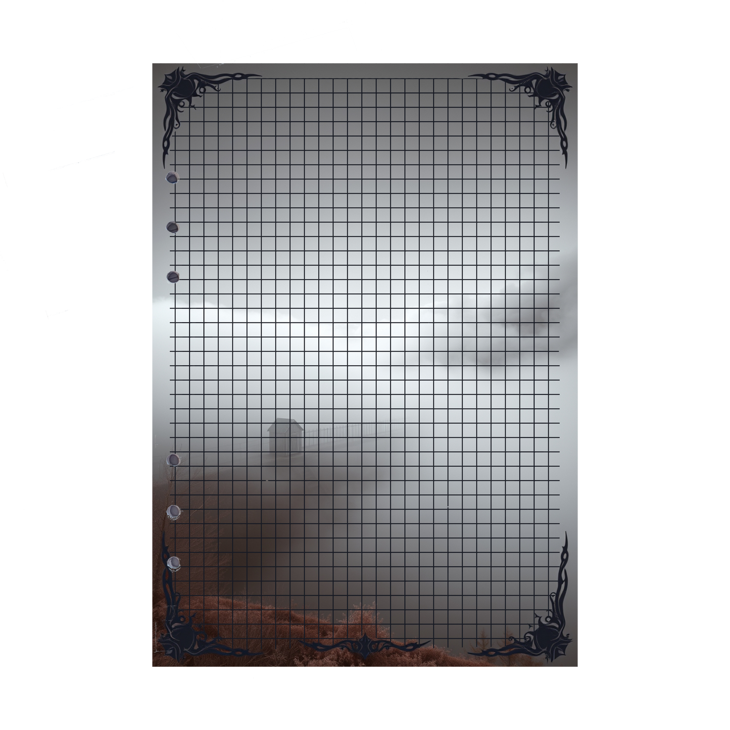 DIN A5 Ringbucheinlagen 6-fach Lochung mit Motiv | Bild Mystic Fog 106