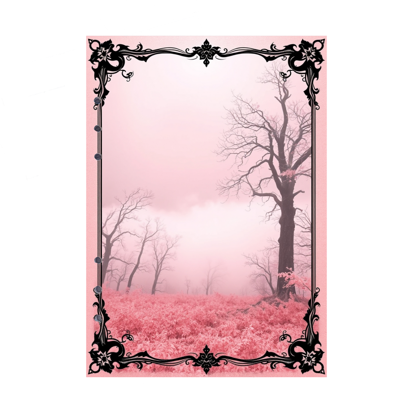 DIN A5 Ringbucheinlagen 6-fach Lochung mit Motiv | Bild Mystic Fog 1