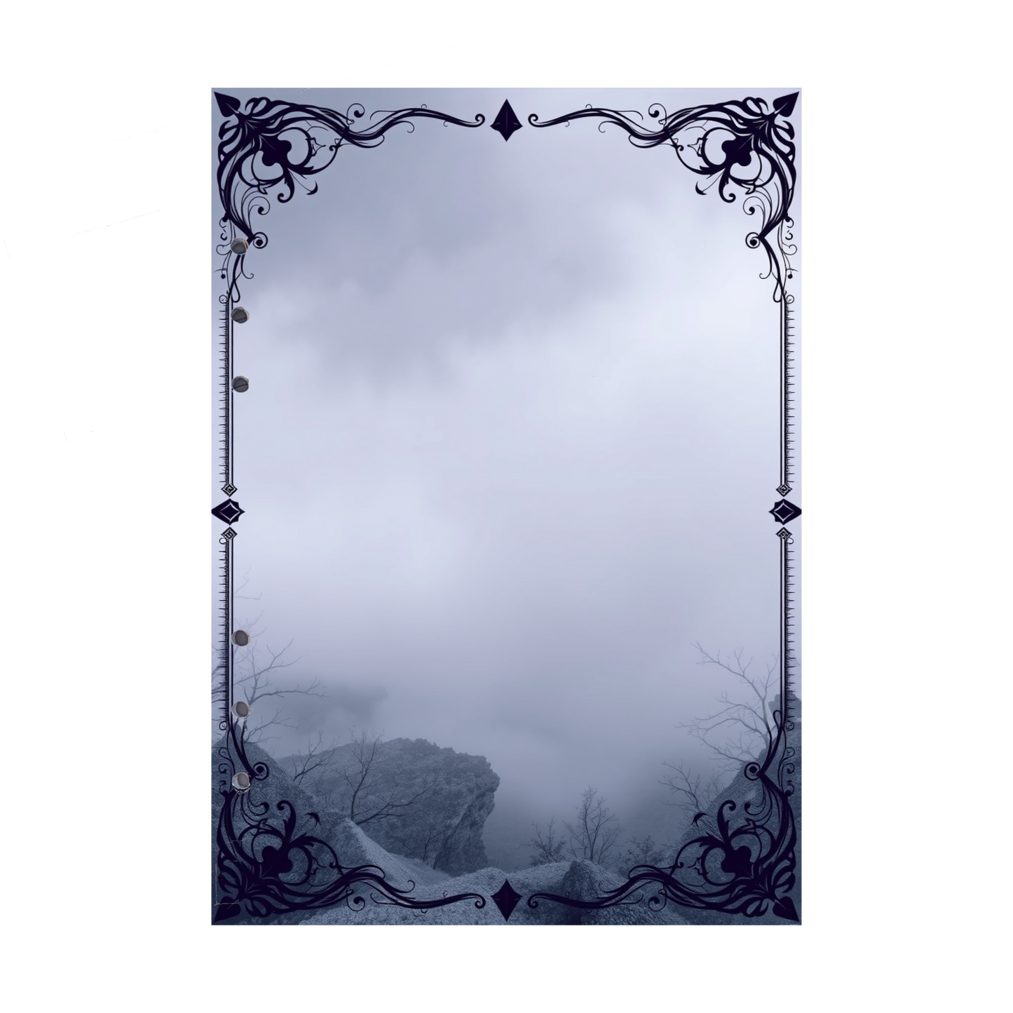 DIN A5 Ringbucheinlagen 6-fach Lochung mit Motiv | Bild Mystic Fog 12