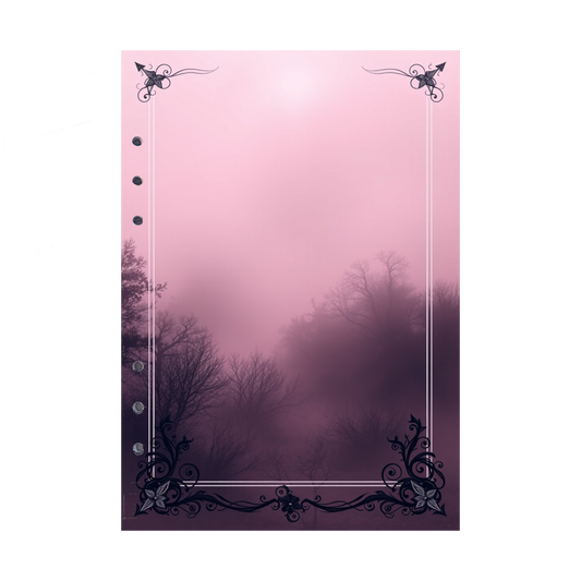 DIN A5 Ringbucheinlagen 6-fach Lochung mit Motiv | Bild Mystic Fog 14