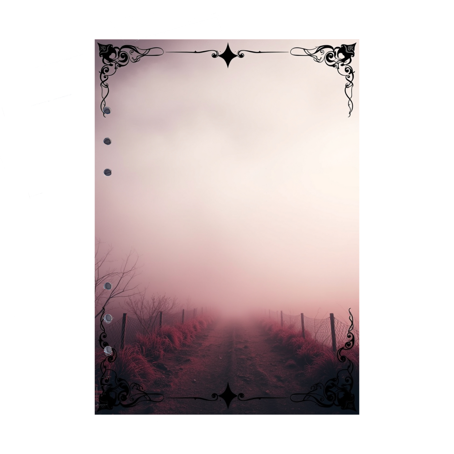 DIN A5 Ringbucheinlagen 6-fach Lochung mit Motiv | Bild Mystic Fog 16