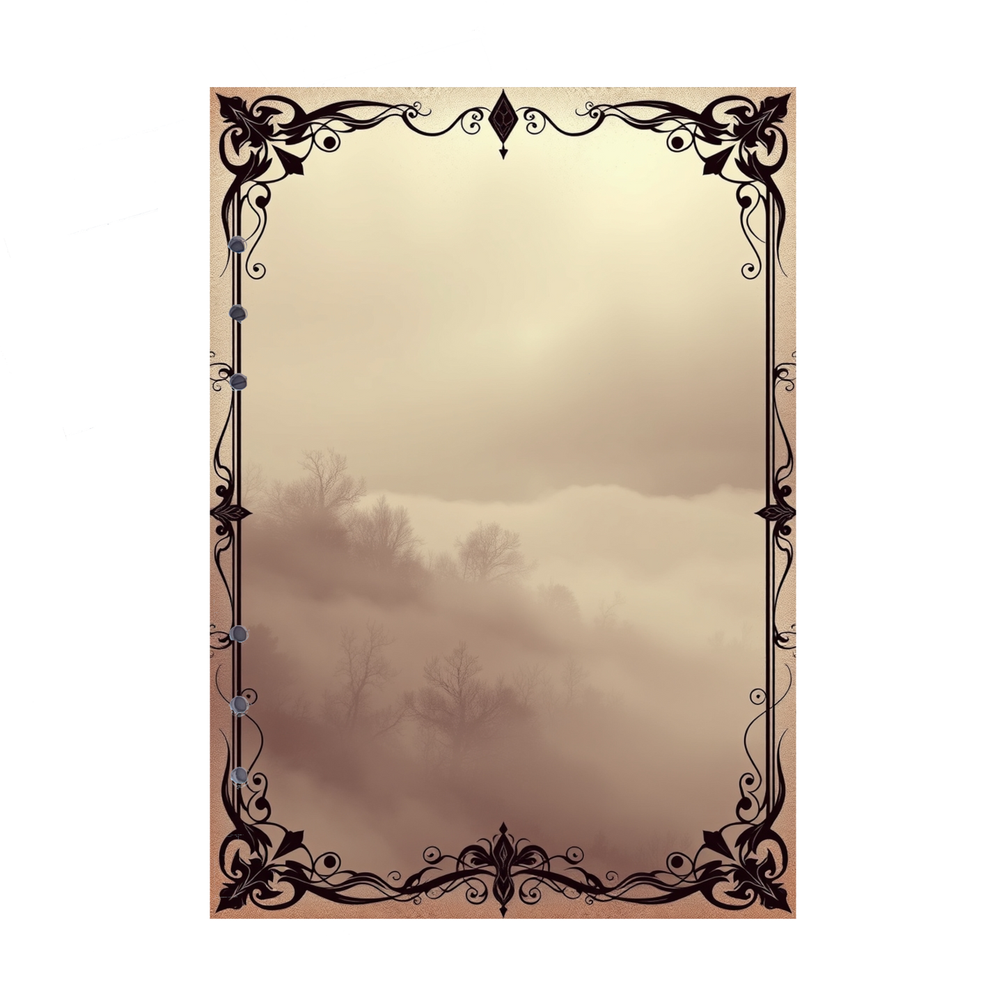 DIN A5 Ringbucheinlagen 6-fach Lochung mit Motiv | Bild Mystic Fog 17