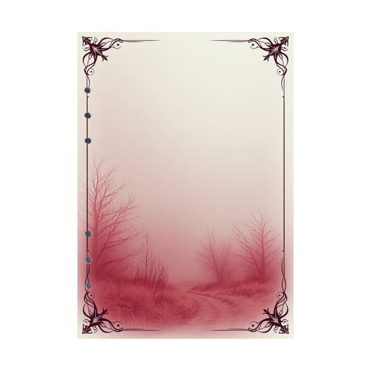 DIN A5 Ringbucheinlagen 6-fach Lochung mit Motiv | Bild Mystic Fog 18