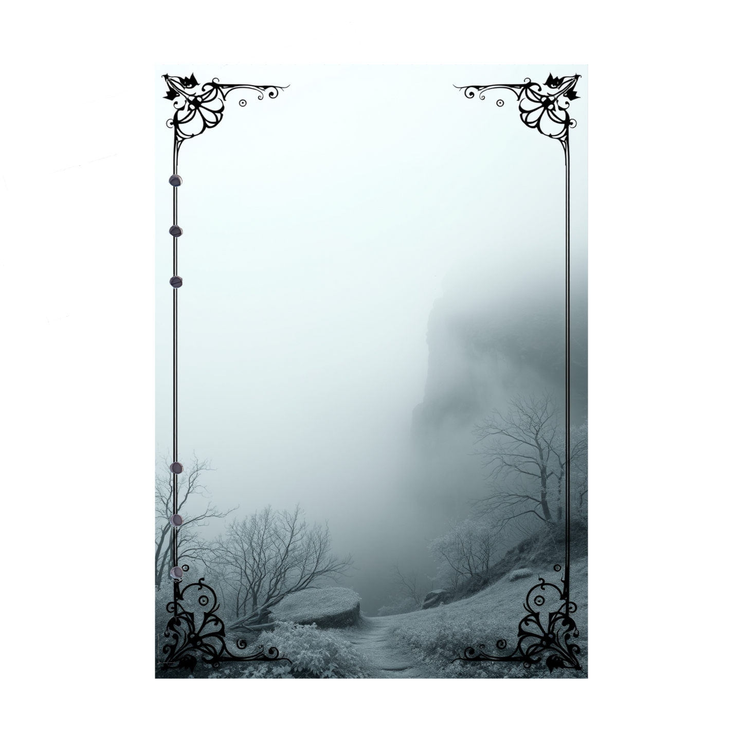 DIN A5 Ringbucheinlagen 6-fach Lochung mit Motiv | Bild Mystic Fog 19