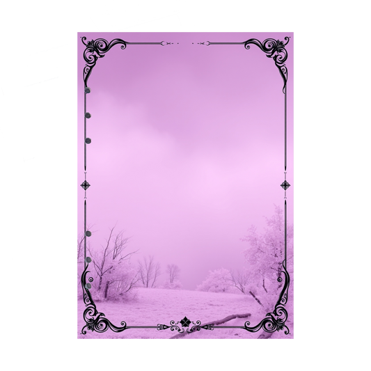 DIN A5 Ringbucheinlagen 6-fach Lochung mit Motiv | Bild Mystic Fog 2