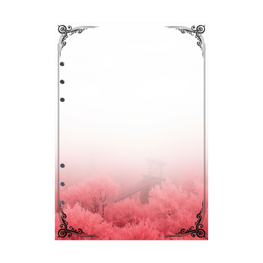 DIN A5 Ringbucheinlagen 6-fach Lochung mit Motiv | Bild Mystic Fog 22