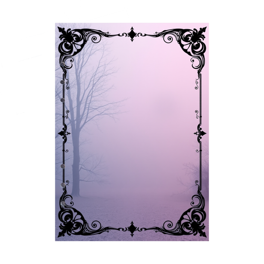 DIN A5 Ringbucheinlagen 6-fach Lochung mit Motiv | Bild Mystic Fog 24