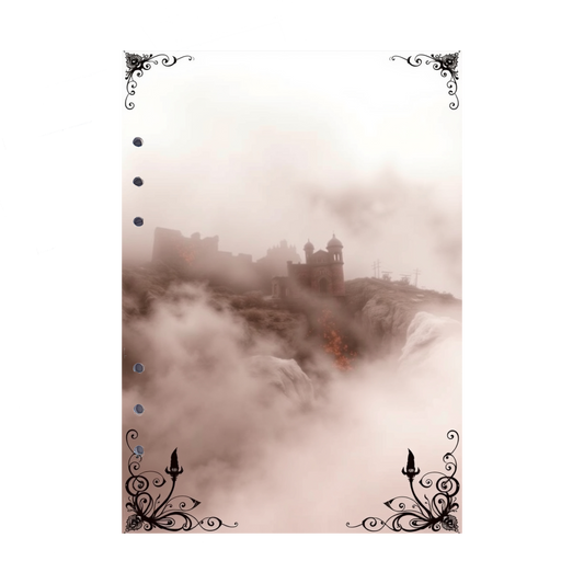 DIN A5 Ringbucheinlagen 6-fach Lochung mit Motiv | Bild Mystic Fog 25