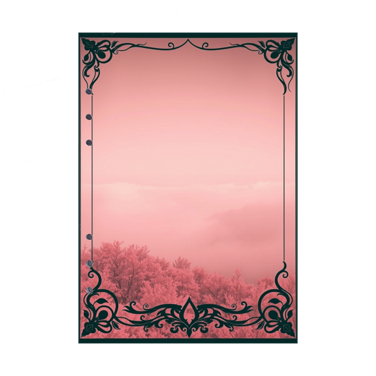 DIN A5 Ringbucheinlagen 6-fach Lochung mit Motiv | Bild Mystic Fog 28