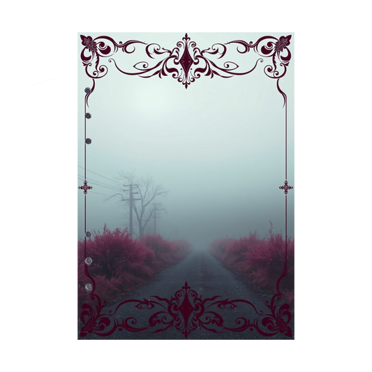 DIN A5 Ringbucheinlagen 6-fach Lochung mit Motiv | Bild Mystic Fog 3