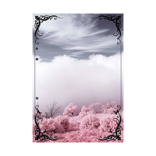 DIN A5 Ringbucheinlagen 6-fach Lochung mit Motiv | Bild Mystic Fog 30