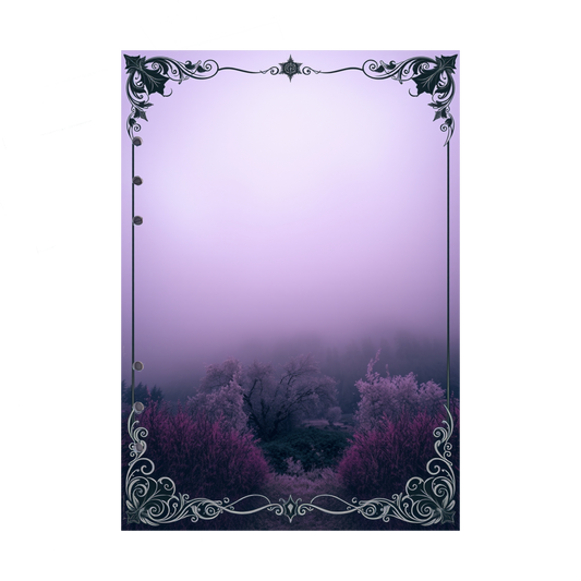 DIN A5 Ringbucheinlagen 6-fach Lochung mit Motiv | Bild Mystic Fog 31