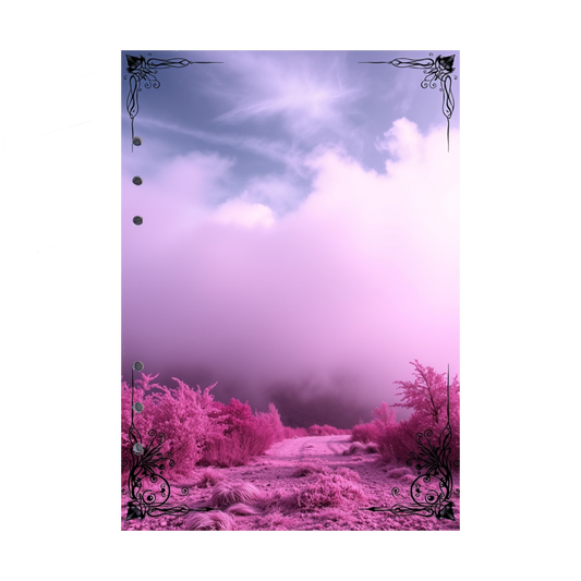 DIN A5 Ringbucheinlagen 6-fach Lochung mit Motiv | Bild Mystic Fog 33