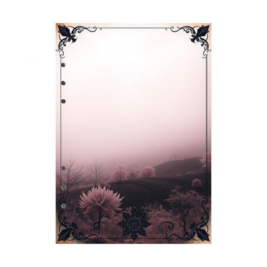 DIN A5 Ringbucheinlagen 6-fach Lochung mit Motiv | Bild Mystic Fog 34