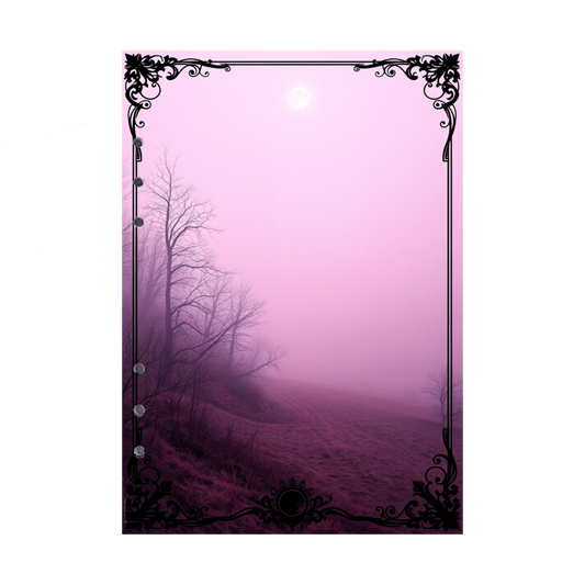 DIN A5 Ringbucheinlagen 6-fach Lochung mit Motiv | Bild Mystic Fog 36