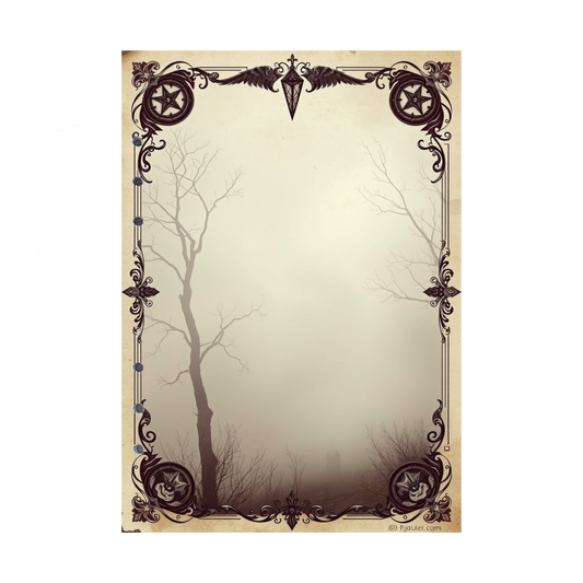 DIN A5 Ringbucheinlagen 6-fach Lochung mit Motiv | Bild Mystic Fog 4