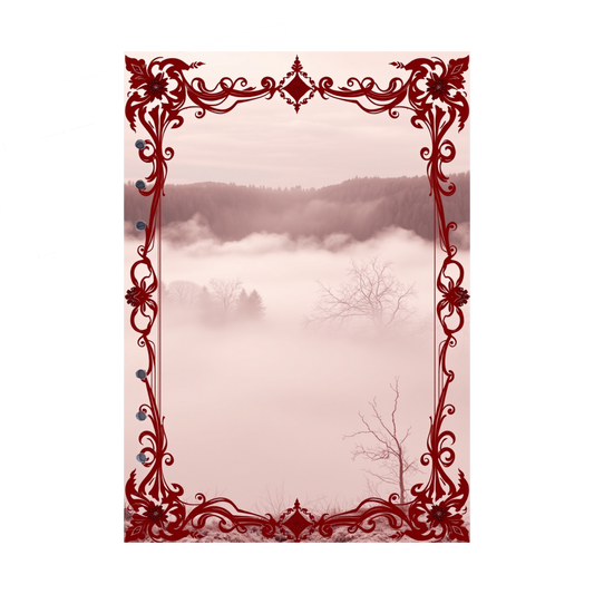 DIN A5 Ringbucheinlagen 6-fach Lochung mit Motiv | Bild Mystic Fog 40