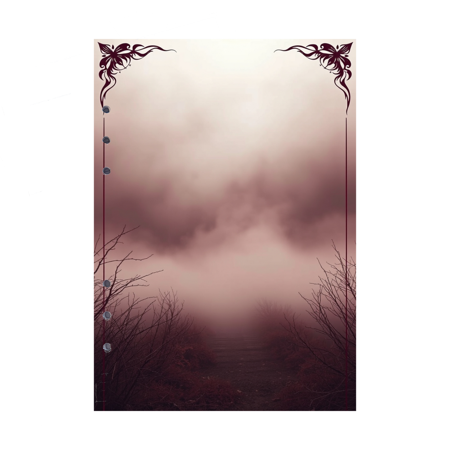 DIN A5 Ringbucheinlagen 6-fach Lochung mit Motiv | Bild Mystic Fog 45
