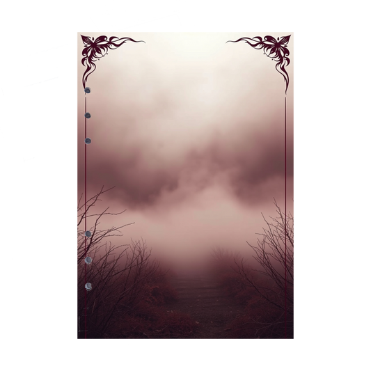 DIN A5 Ringbucheinlagen 6-fach Lochung mit Motiv | Bild Mystic Fog 45