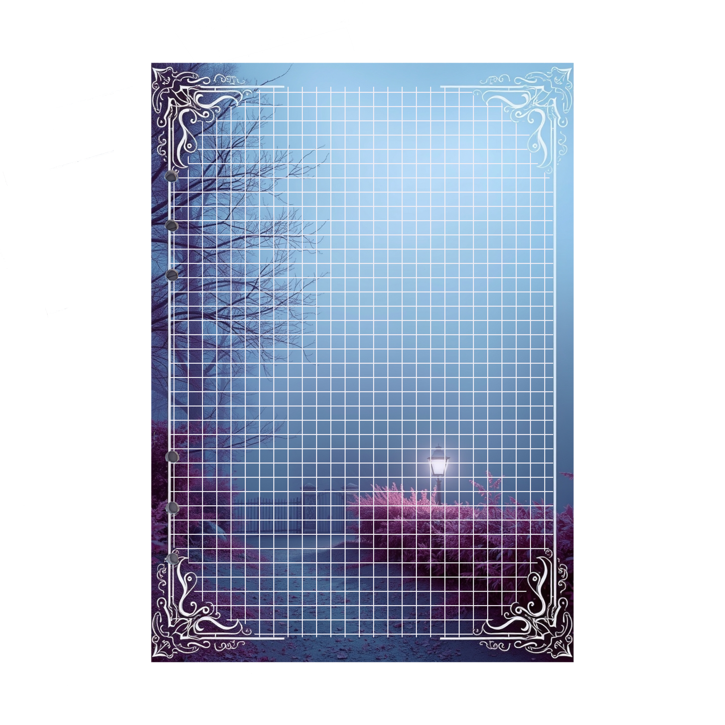 DIN A5 Ringbucheinlagen 6-fach Lochung mit Motiv | Bild Mystic Fog 46