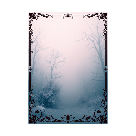 DIN A5 Ringbucheinlagen 6-fach Lochung mit Motiv | Bild Mystic Fog 47