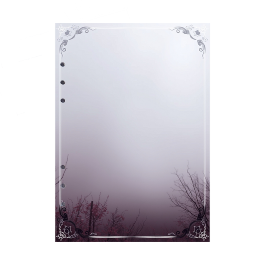 DIN A5 Ringbucheinlagen 6-fach Lochung mit Motiv | Bild Mystic Fog 49