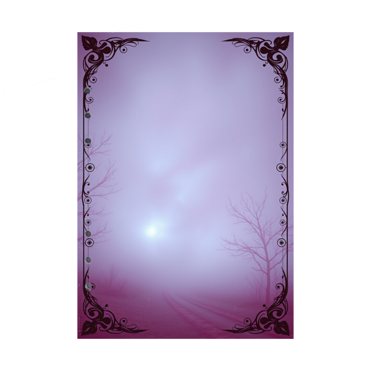 DIN A5 Ringbucheinlagen 6-fach Lochung mit Motiv | Bild Mystic Fog 5