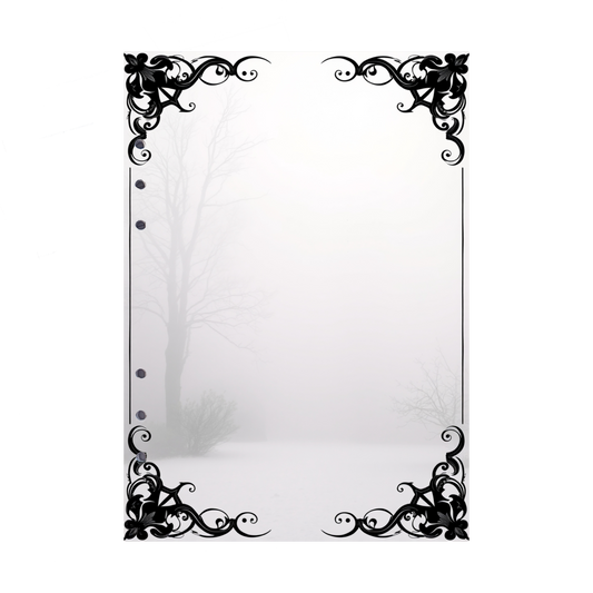 DIN A5 Ringbucheinlagen 6-fach Lochung mit Motiv | Bild Mystic Fog 50