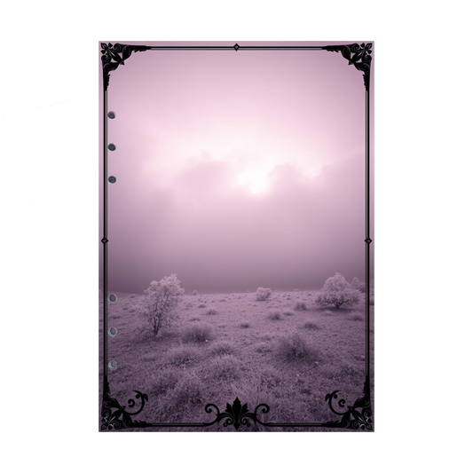 DIN A5 Ringbucheinlagen 6-fach Lochung mit Motiv | Bild Mystic Fog 53