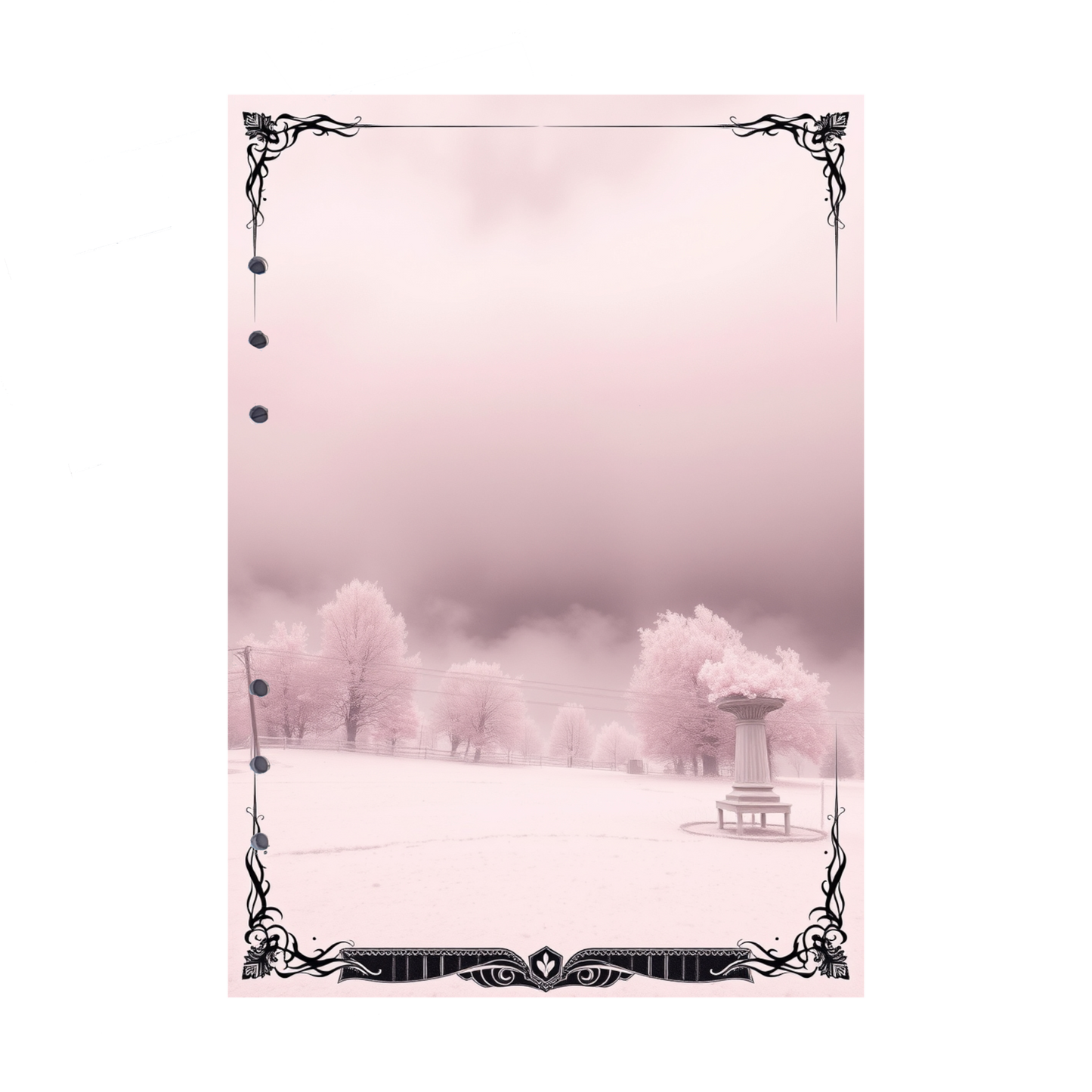 DIN A5 Ringbucheinlagen 6-fach Lochung mit Motiv | Bild Mystic Fog 54